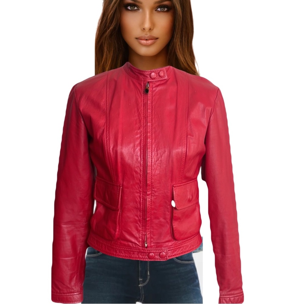 COLOMBIAN LEATHER MOTO JACKET